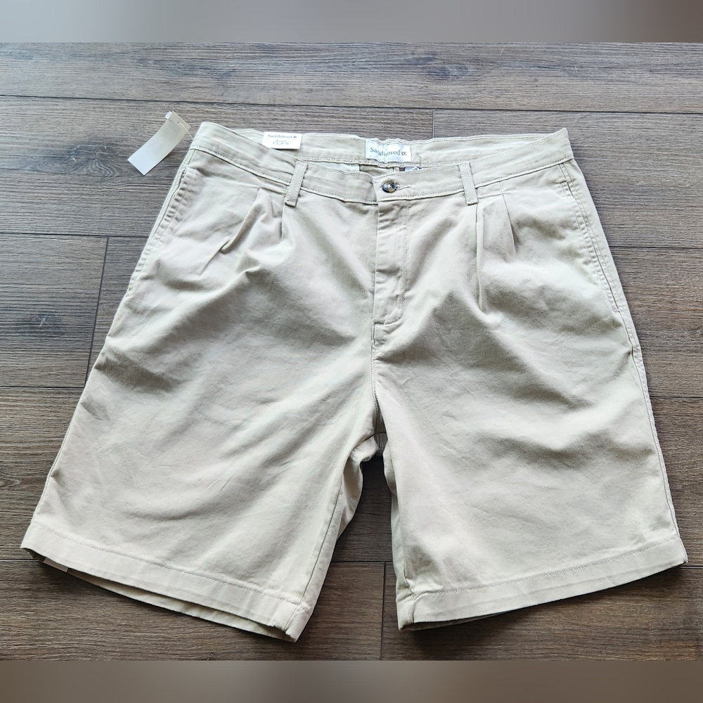 Beige Casual Shorts